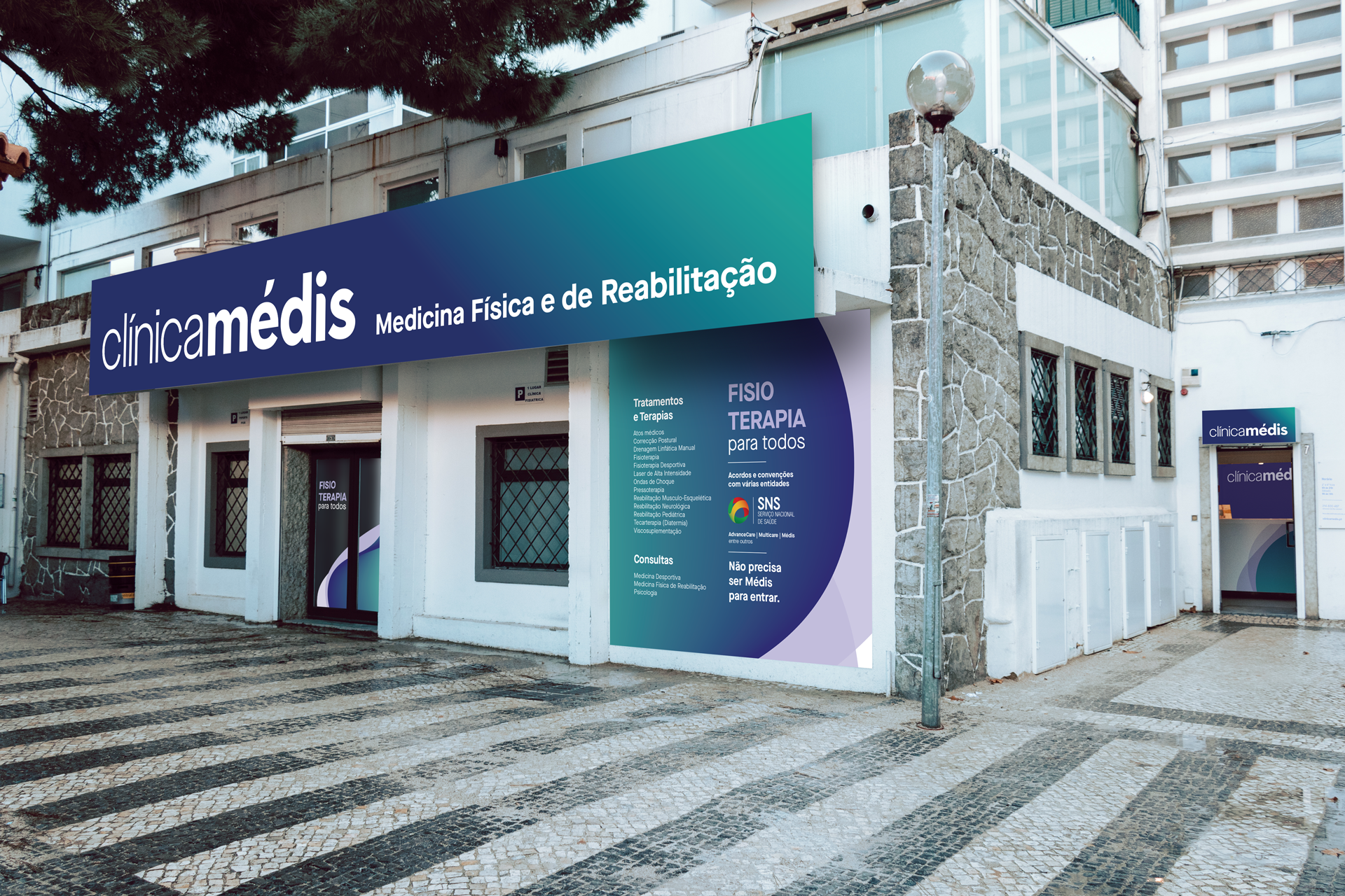Fachada da Clínica Médis de Cascais